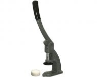 High quality hand press.It has a reinforced frame and handle.
Bolts to a table for added stability. Comes complete with a nylon block for cutting.
It is used to set GROMMETS, SNAPS, RAPID RIVETS & VENTILATORS using the correspondent dies.