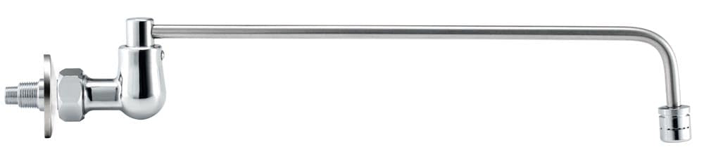 Krowne 13-222L Krowne Silver Series Wok Faucet, Splash-Mounted, 12" spout, 3/8" Inlet, Low Lead Compliant