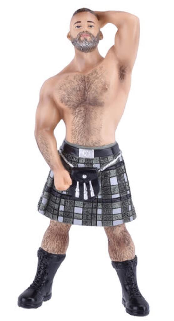 December Diamonds Poke the Bear Kilt Ornament Hand Painted Resin Collectible