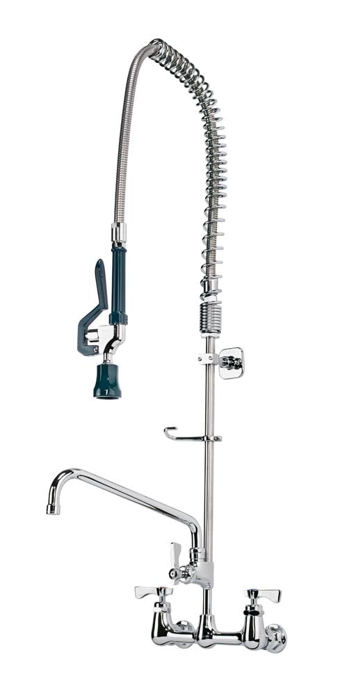 Krowne 17-109WL Low Lead Wall Mount Pre-Rinse Faucet with 12" Swing Spout