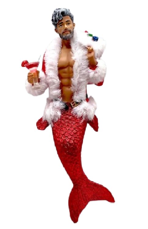 December Diamonds 55-55501 Hey Santa! Merman Ornament