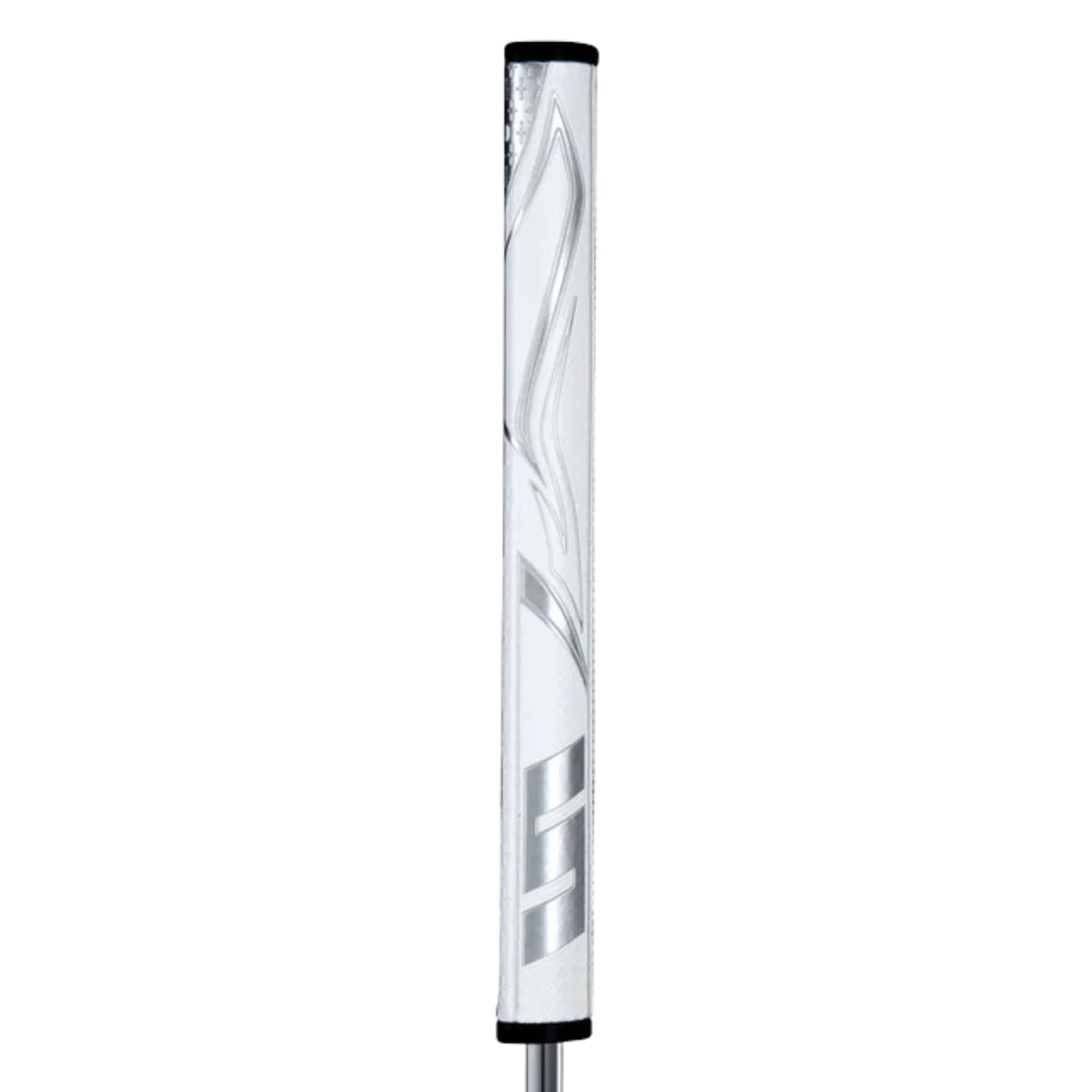 SuperStroke Zenergy Flatso 1.0 Golf Putter Grip, White/Silver