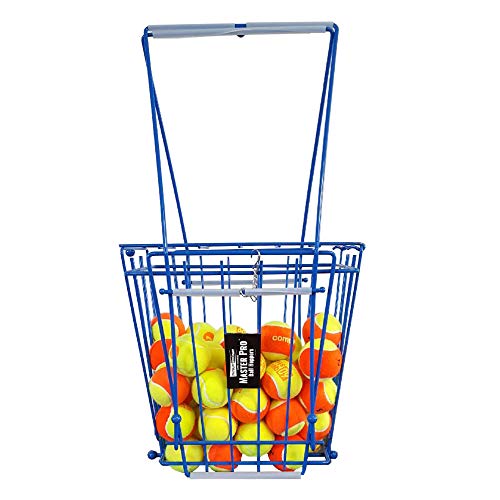 Oncourt Offcourt MasterPro 72-Ball Hopper - Tennis Ball Basket and Pick-Up | Holds 72 Balls | Easy Ball Pick-Up | No Tool Assembly | Adjustable Height | All Types of Tennis Balls | Easy-Grip Knobs