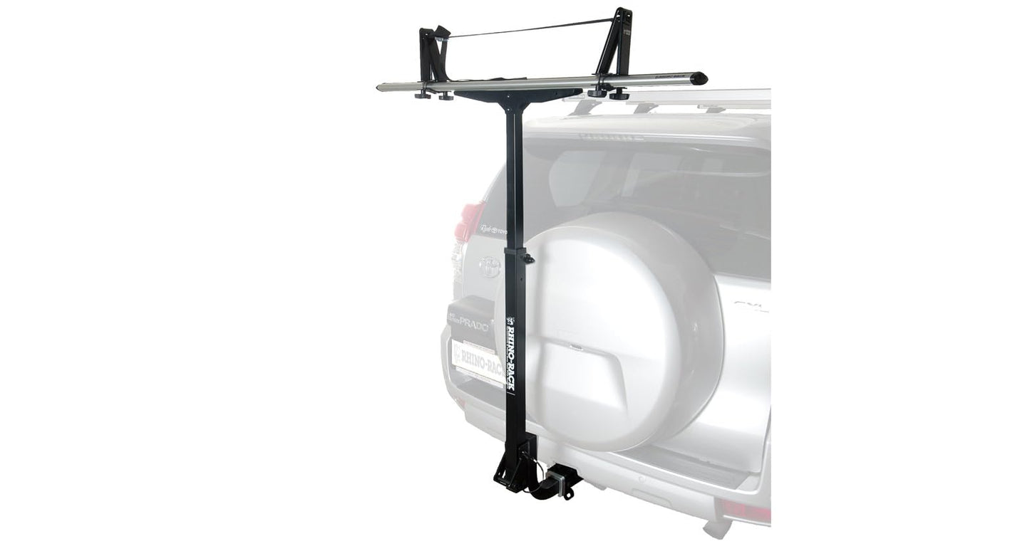 Rhino Rack T-Loader Canoe, Kayak, SUP Rack & Roof Cargo Extender,Fits a Standard 2" Receiver