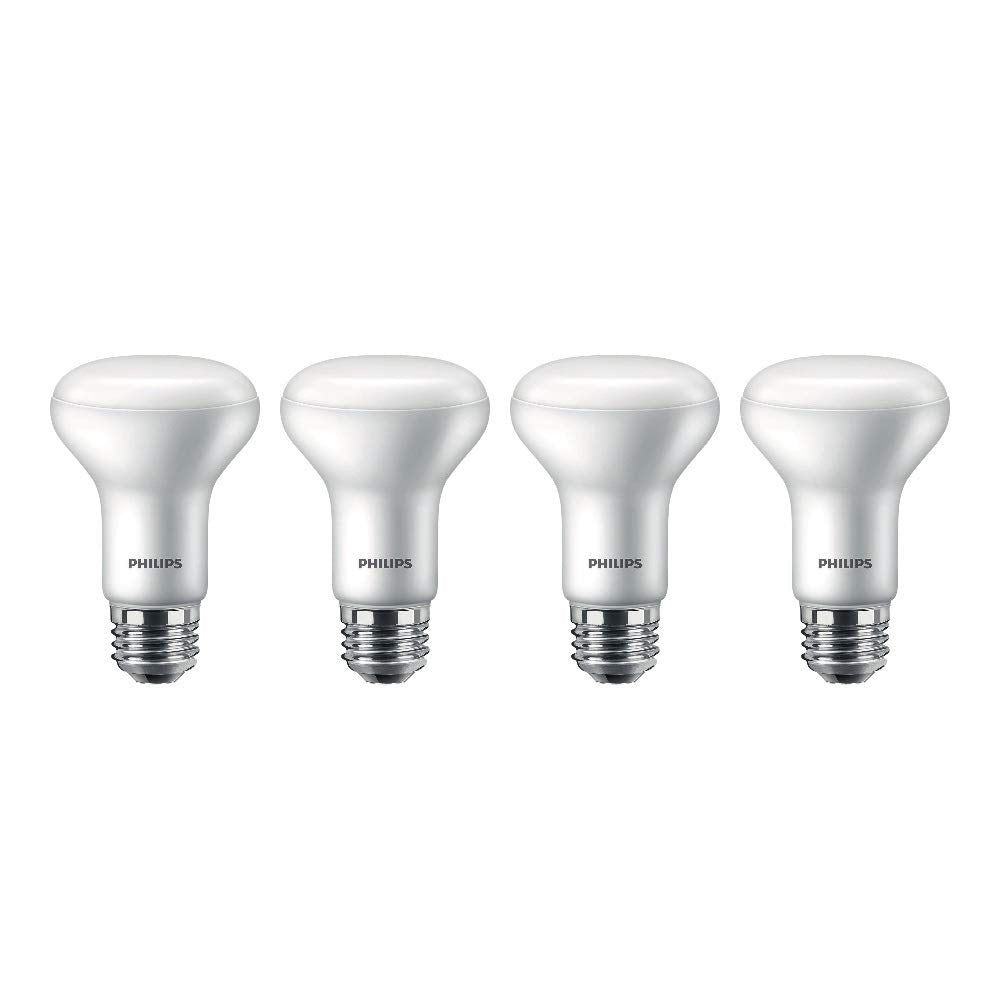 Philips LED Dimmable R20 Flood Light bulb with Warm Glow Effect: 450-Lumen, 2200-2700 Kelvin, 6-Watt (45-Watt Equivalent), E26 Base, Soft White, 4-Pack