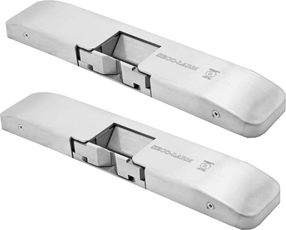 Seco-Larm SD-998C-D3Q Pack of 2 Tamper-Resistant 3/4"" Electric Rim Strikes, 12/24 VDC Operating Voltage, Non-Polarized Connection, Stainless Steel Construction, for Indoor Use Only, Silver