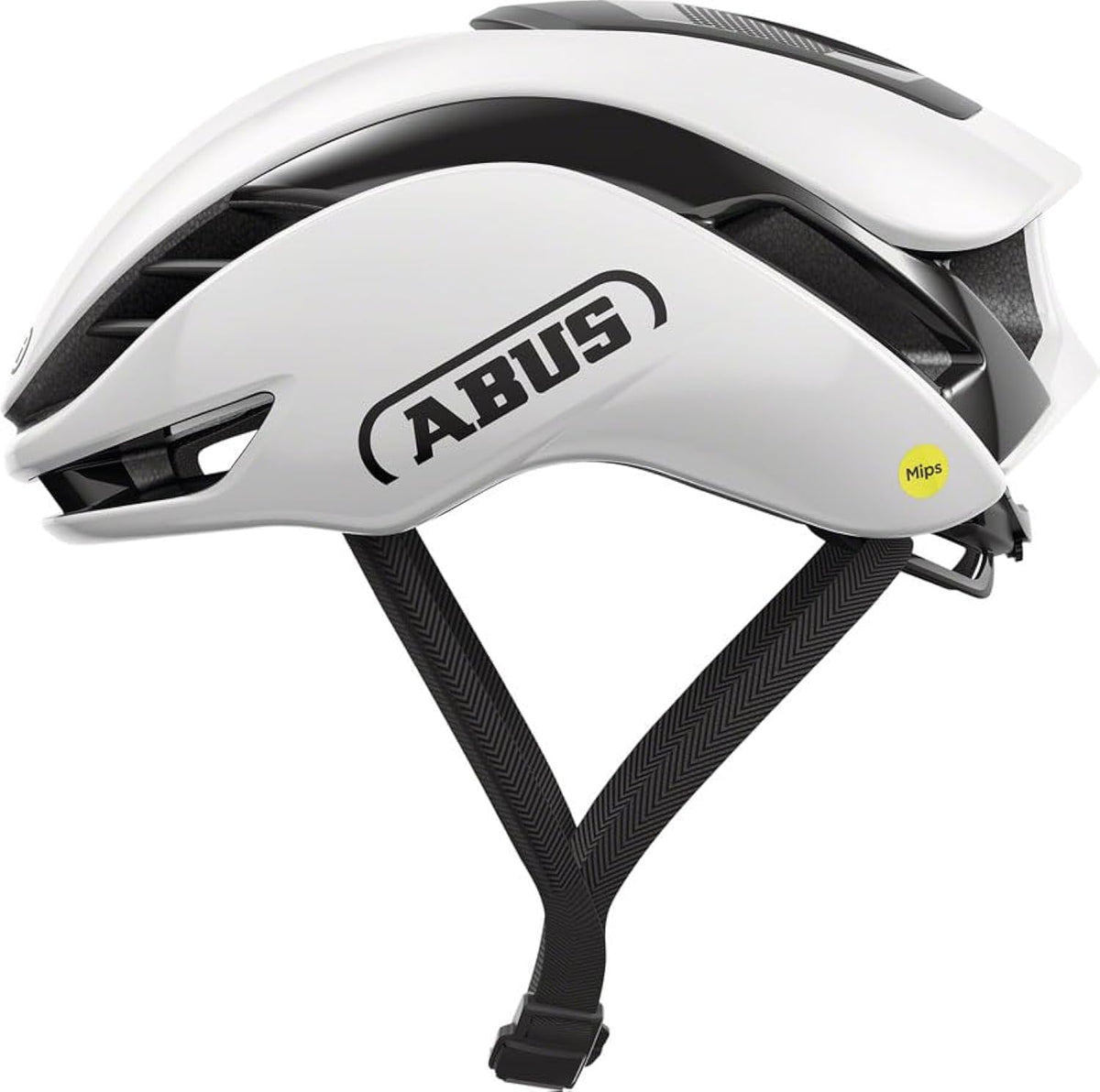 ABUS Gamechanger 2.0 MIPS Bike Helmet - Aerodynamic Road Cycling, Gravel Biking and Cyclocross Helmet - Shiny White, Medium