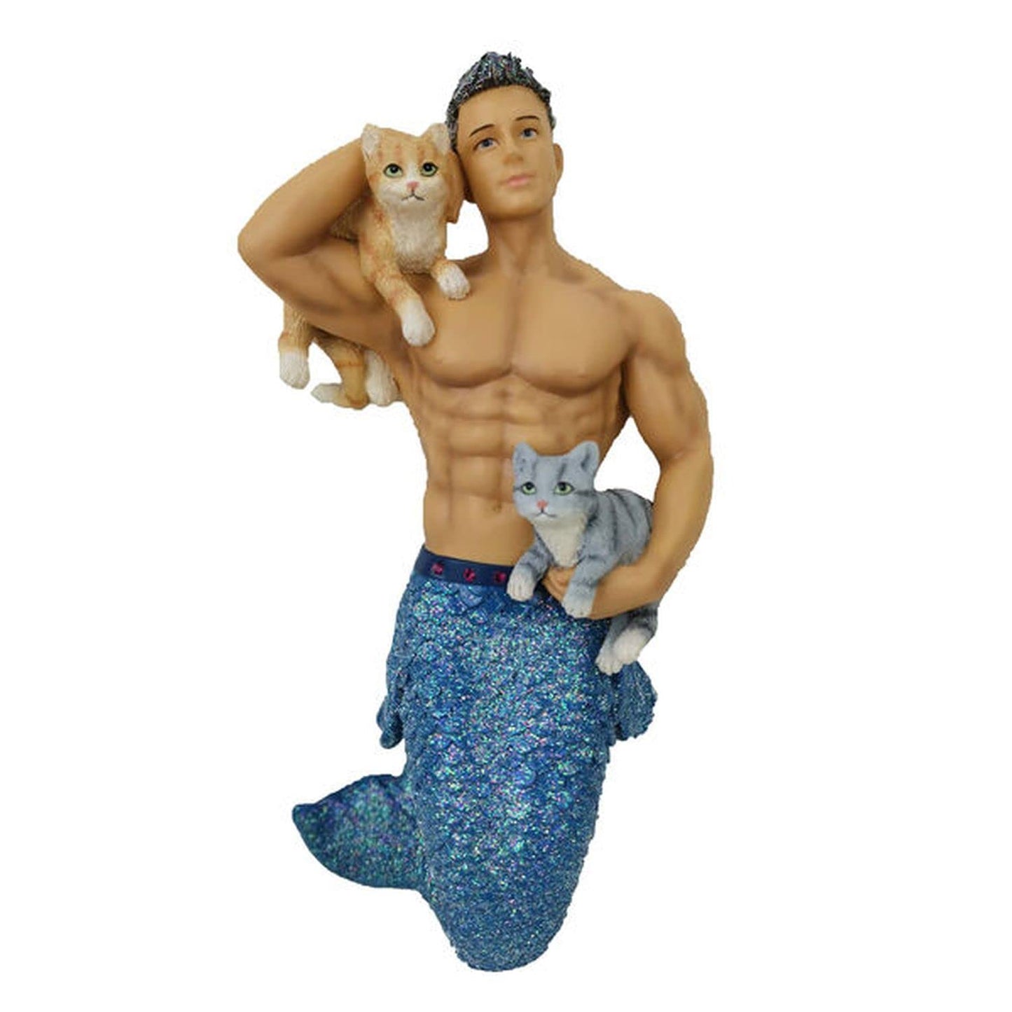 December Diamonds 55-55113 Merman Ornament Pet the Puss