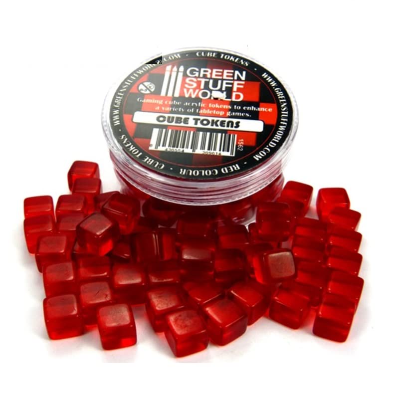 Green Stuff World Red Cube Tokens 1562