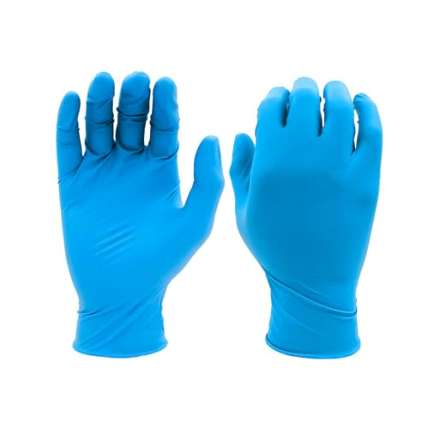 SHOWA 7500PF Sustainable EBT Latex-Free, Powder-Free, Nitrile Disposable Single Use Safety Gloves, 4 Mil, 9.5" Length, Large (1 Box/100 Gloves)