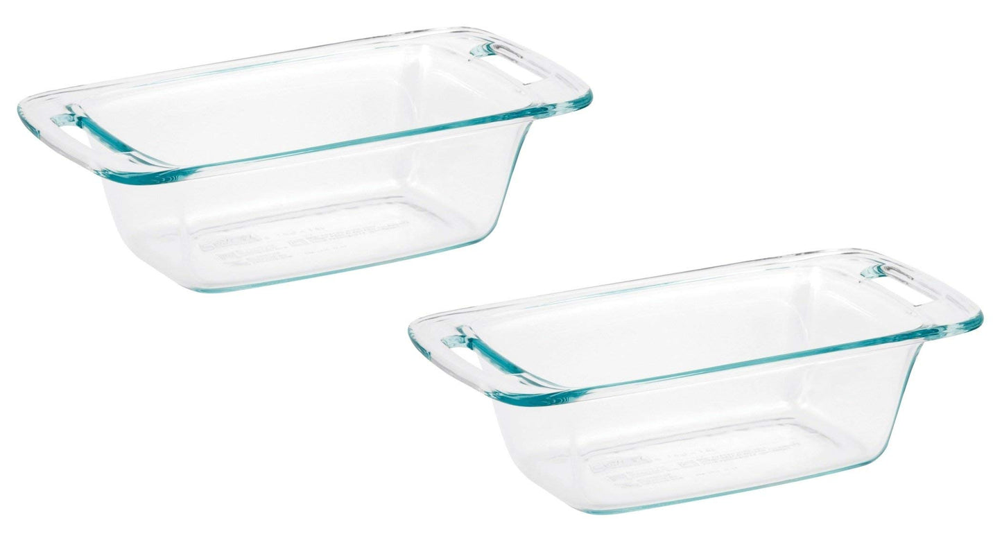 World Kitchen 1085799 Pyrex Easy Grab Loaf Dish, Pack of 2 Dishes