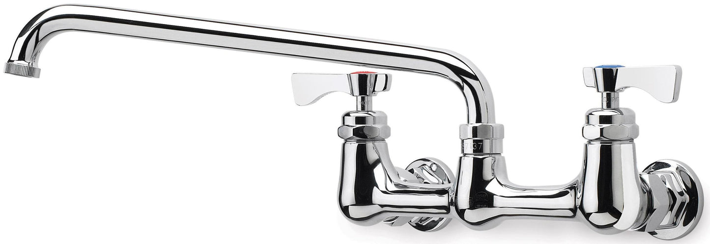 Krowne 14-812L - Royal Series 8"" Center Wall Mount Faucet 12"" Spout - 1 Each
