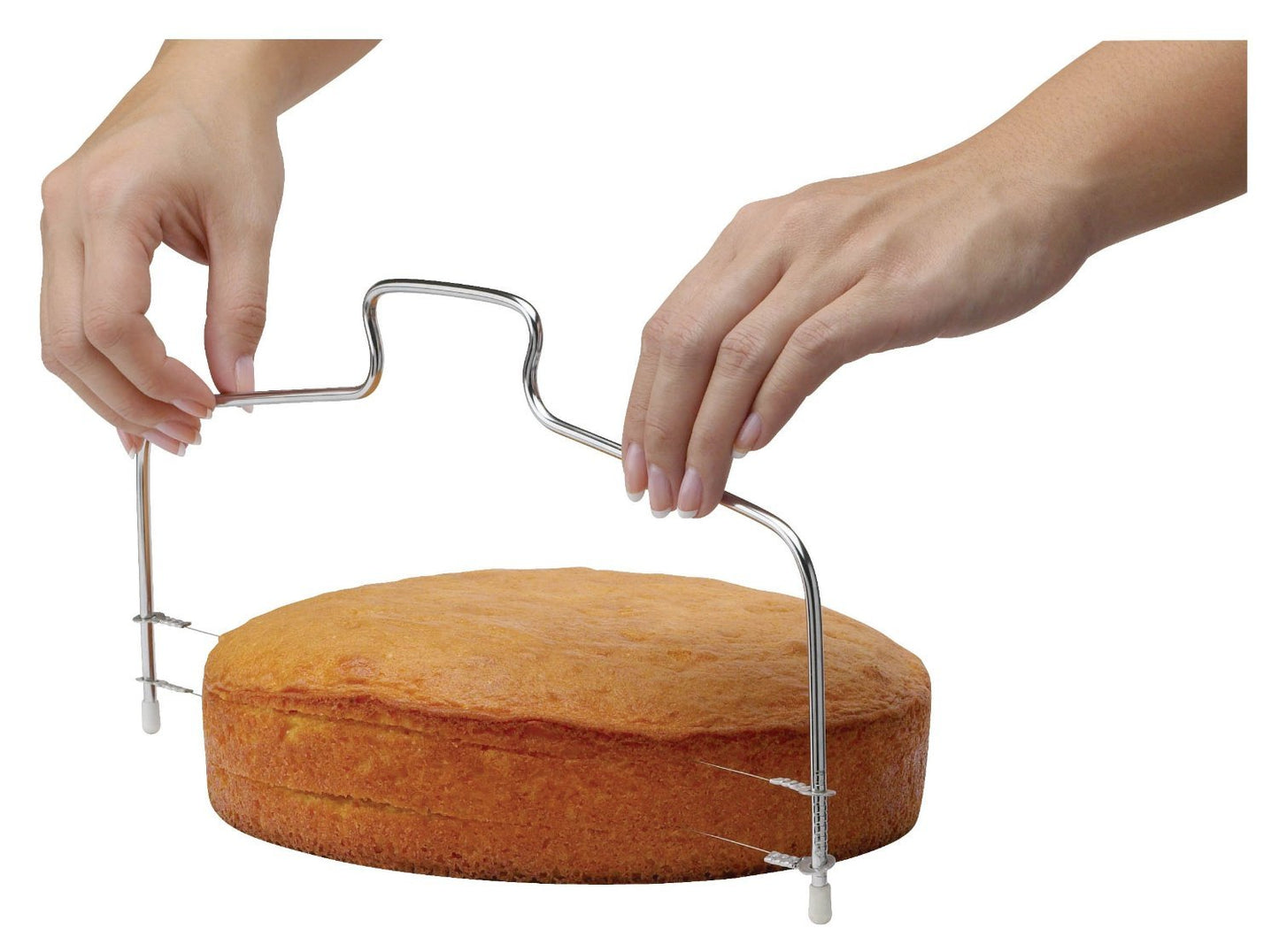 Mrs. Anderson’s Baking Adjustable 2-Wire Layer Cake Cutter and Leveler, Stainless Steel,Silver