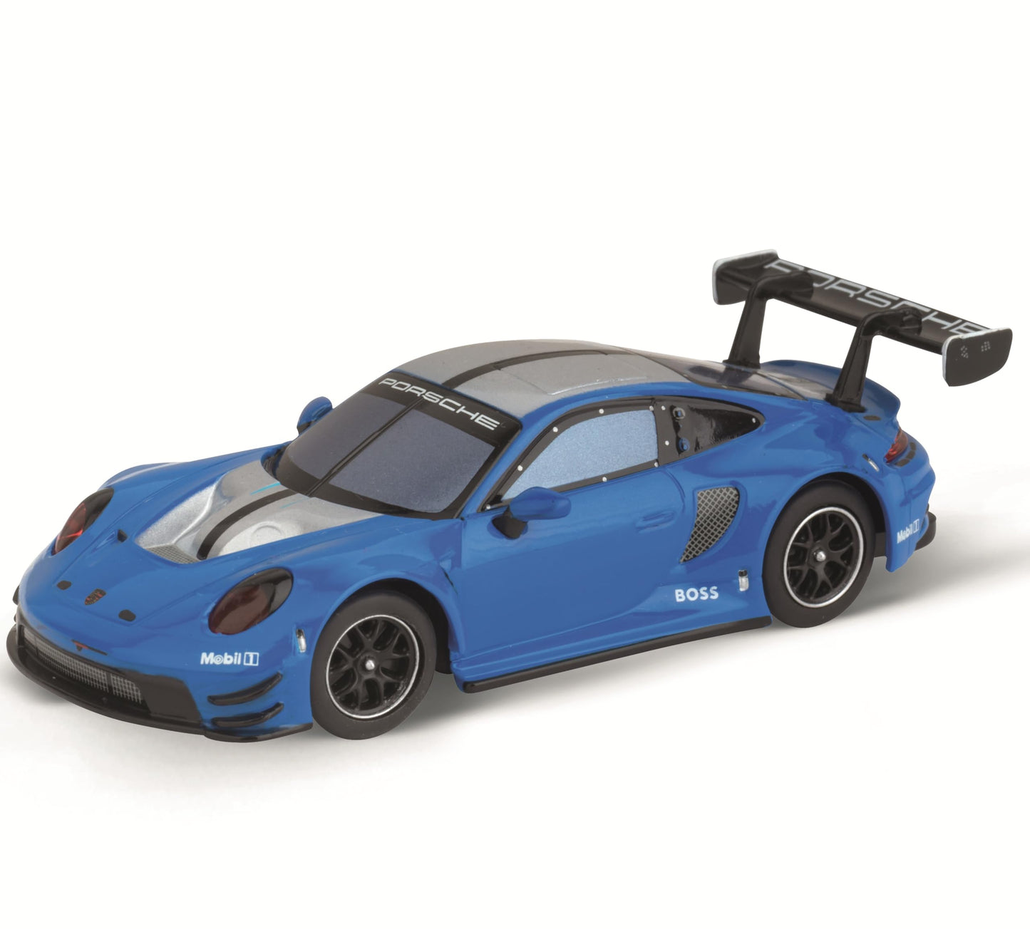 Carrera Hybrid Racing Car Porsche 911 GT3 R Blue Thunder 1:50 Scale Front and Rear Lights USB-C Rechargeable RC Additional Vehicle