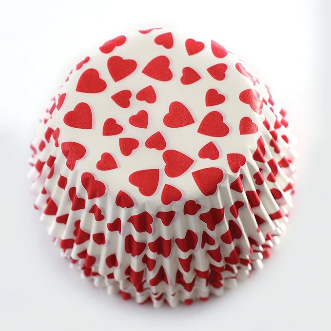 Norpro Standard Size Heart Baking Cups/Liners, 75-Pack