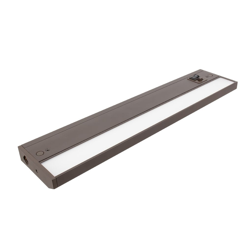 American Lighting 3-Complete LED Undercabinet Fixture, Adjustable 2700K-3000K-4000K Warm White, White, and Ultra Warm White Color, 16-Inch, Dark Bronze, Single Fixture