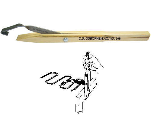 Used for heavy duty installations and is a safe method for installing sinuous type springs.
Just set spring into rear frame clip and then pull spring into position from the front of the frame.