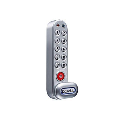 Codelocks KL1006 Silver Grey KIT бо4-locks-in-1-Parts Included to Accommodate 1/4" to 1" Thick-Vertical Left or Right Hand