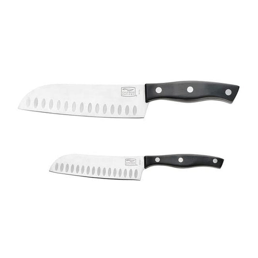 Chicago Cutlery Ellsworth 2-Piece Knife Set With Guided Grip, Stainless Steel Blades and Ergonomic Handles For Home Kitchen and Professional Use