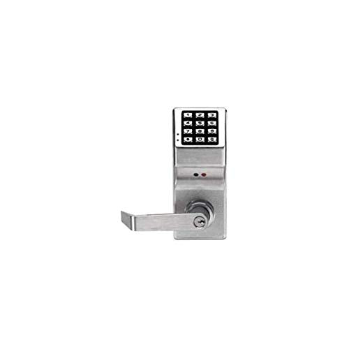 Alarm Lock DL410026D 4100 Series Push Button Digital Keypad Door Lock with Privacy Function Sc1 Keyway Satin Chrome, 1" x 1" x 1"