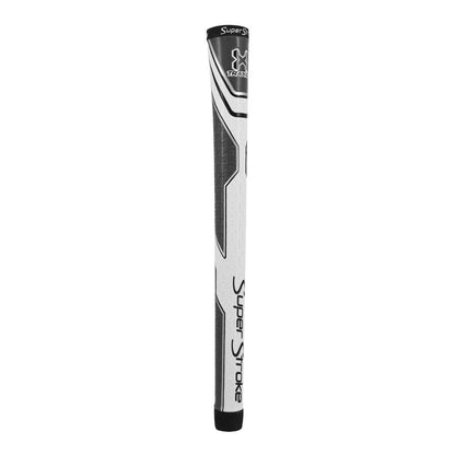 SuperStroke Traxion Tour Golf Club Grip, Undersize, Advanced Surface Texture Improves Feedback and Tackiness and Even Hand Pressure, White/Gray