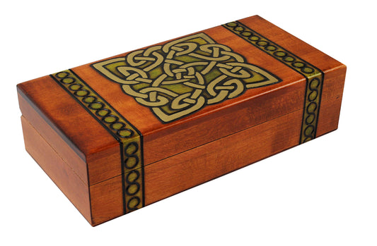 Celtic Knot Design Polish Wooden Keepsake Box