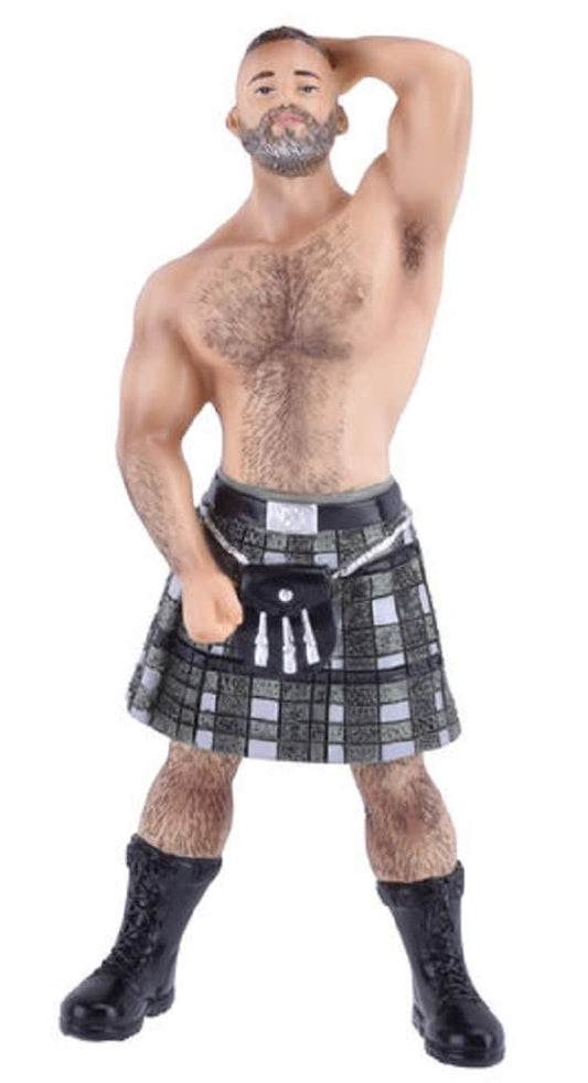 December Diamonds Poke the Bear Kilt Ornament Hand Painted Resin Collectible