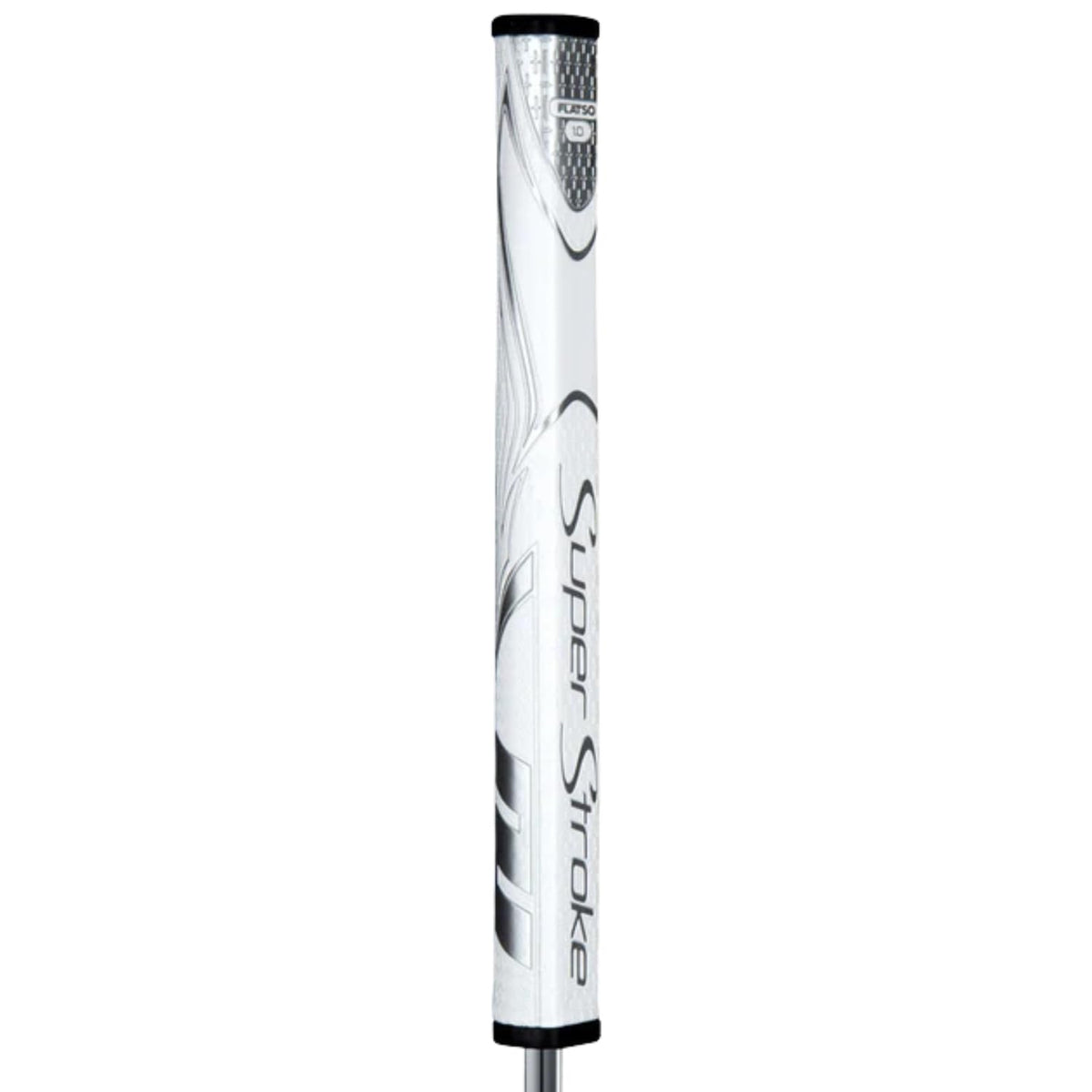 SuperStroke Zenergy Flatso 1.0 Golf Putter Grip, White/Silver