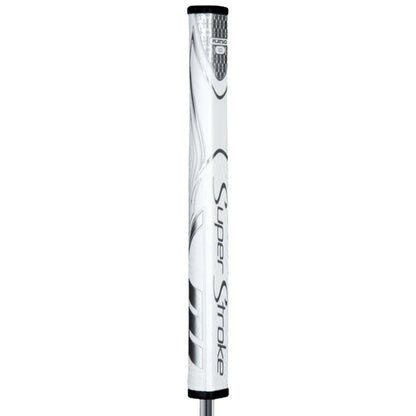 SuperStroke Zenergy Flatso 1.0 Golf Putter Grip, White/Silver