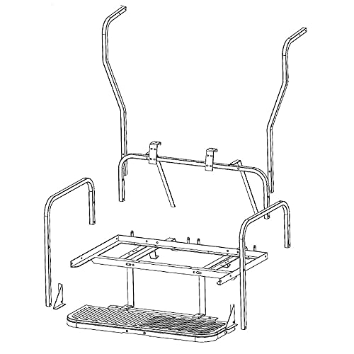 GTW Mach3 Golf Cart Rear Seat Flip Frame ONLY - Select Your Model (Does not Include Cushions) (Yamaha G19/G22)