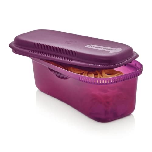 Tupperware Microwave Pasta Master 1.9 L Purple Pasta Cooker I57