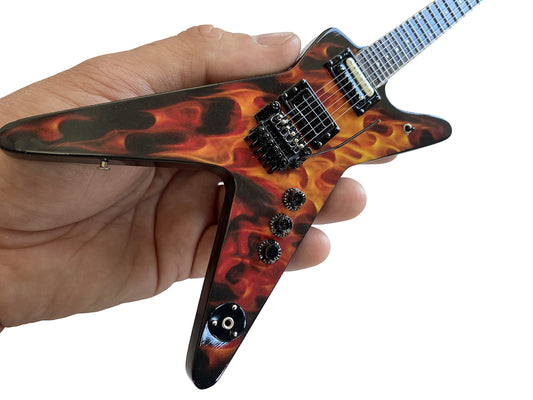 AXE HEAVEN Dimebag Darrell Dean Dime O Flame Mini Guitar - Dime-o-Flame Guitar Collectible Model