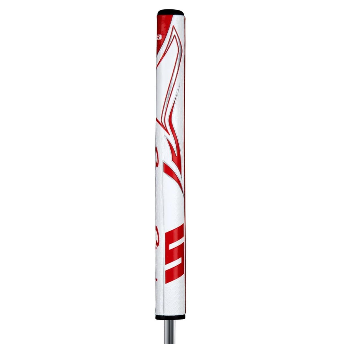 SuperStroke Zenergy Tour 1.0 Golf Putter Grip with No Taper Enhanced SPYNE Technology, New Multi-Zone Texturing, White/Red