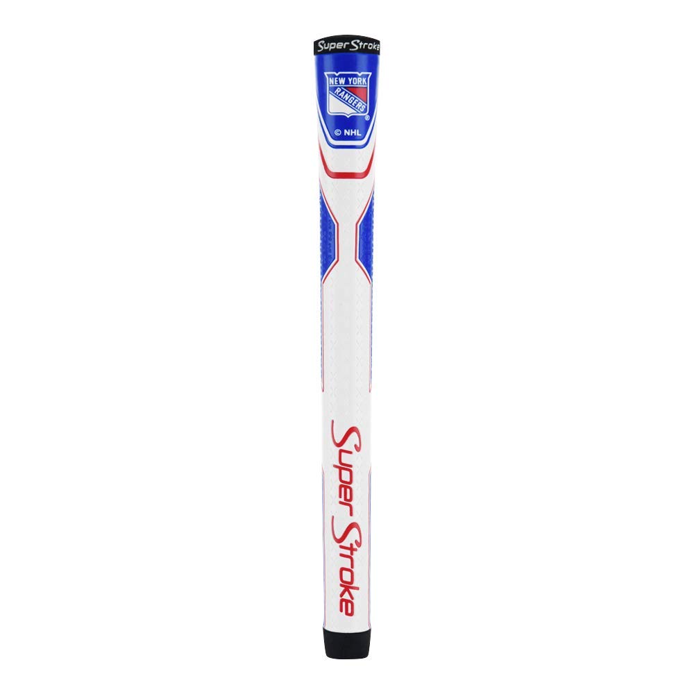 SuperStroke NHL Traxion Tour Golf Club Grip, New York Rangers (Standard) | Officially Licensed Through Team Golf | Improves Feedback and Tackiness | Reduces Taper to Minimize Grip Pressure