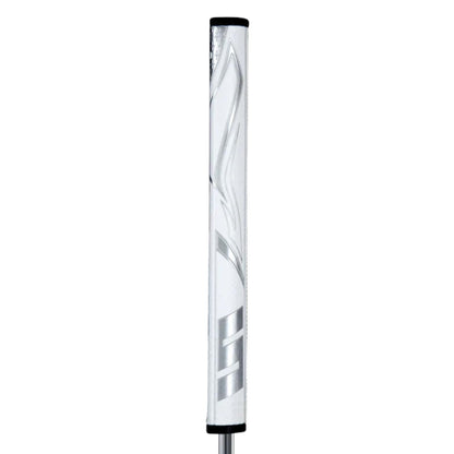 SuperStroke Zenergy Flatso 1.0 Golf Putter Grip, White/Silver