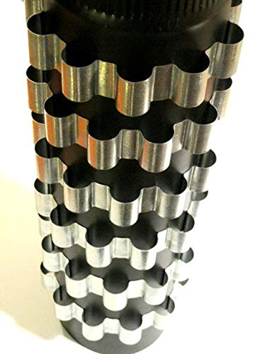 6 Stovepipe heat Reclaimer/Radiator Rings/Bands, 6 inch Dia fuel efficient Collars capture heat from stove pipe.