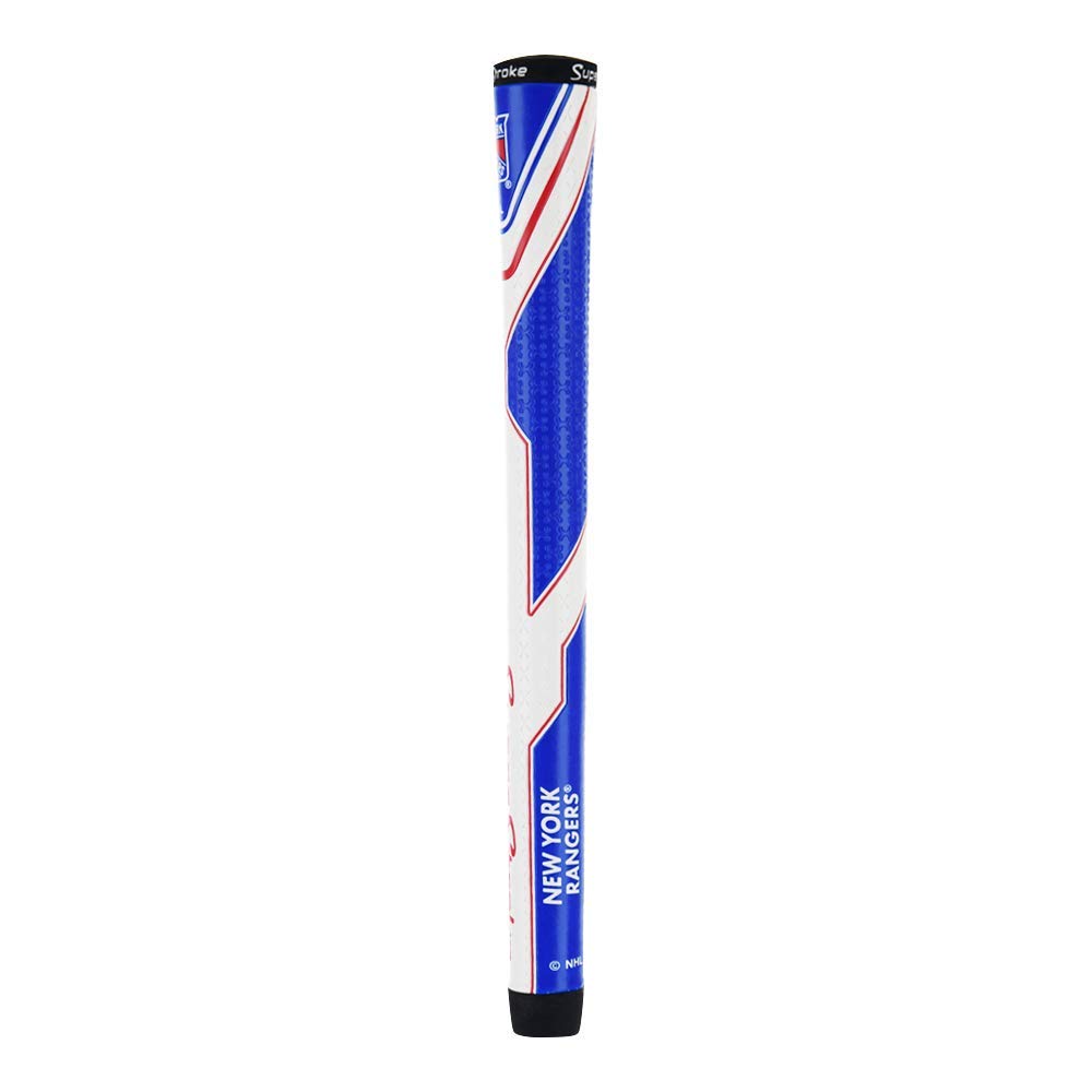 SuperStroke NHL Traxion Tour Golf Club Grip, New York Rangers (Standard) | Officially Licensed Through Team Golf | Improves Feedback and Tackiness | Reduces Taper to Minimize Grip Pressure