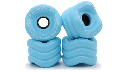 Shark Wheel 70mm 78a, Longboard Cruising Wheels, Sidewinder, Set of 4 Wheels (Ice Blue)