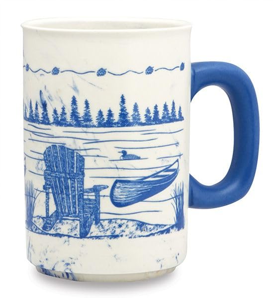 Cape Shore SEMA Coffee Tea Mug Cup, Lake Scene Gifts for Birthday Christmas, 16 Oz