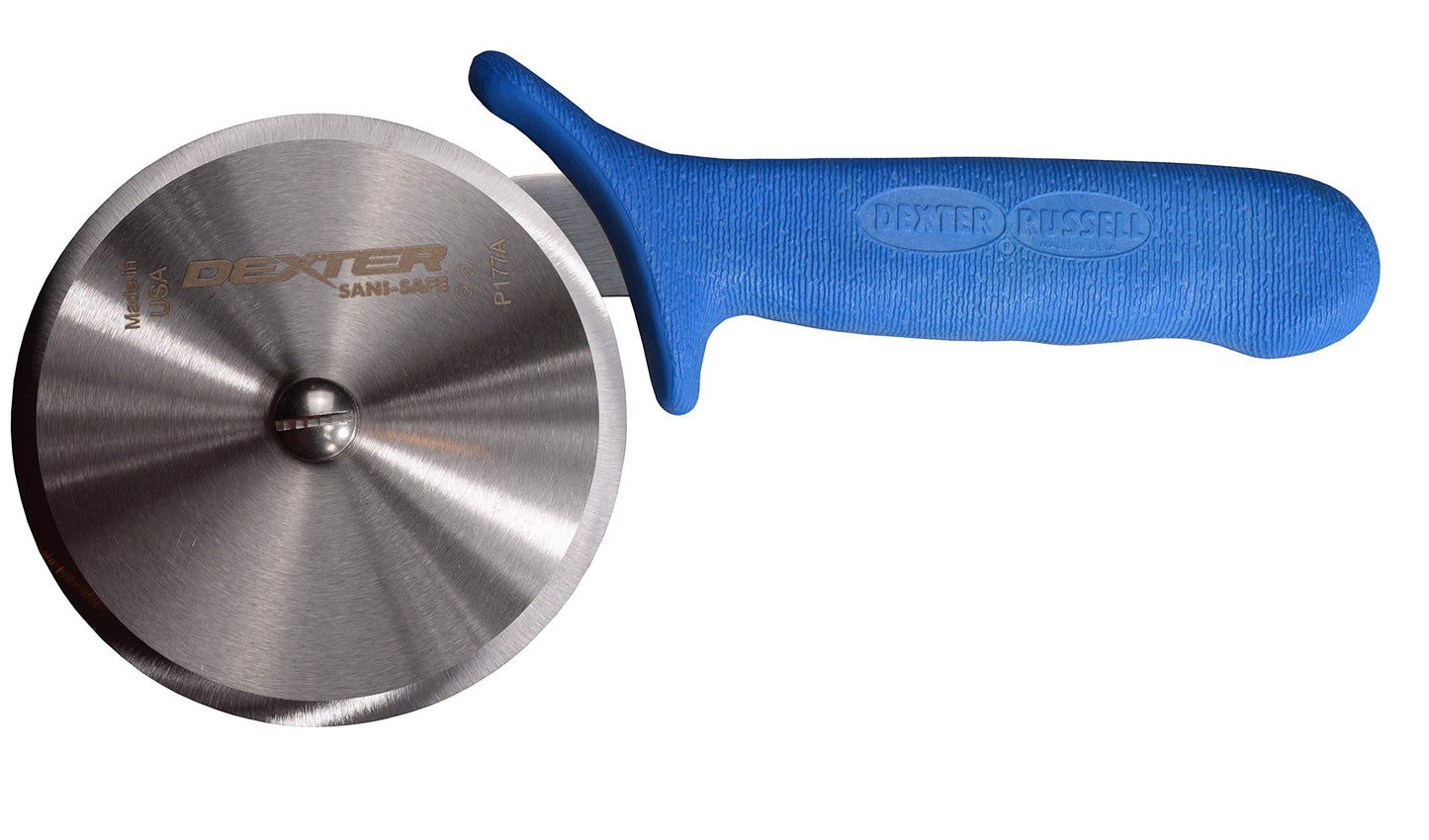 Dexter-Russell P177AH 4" Pizza Cutter with High-Heat Blue Handle