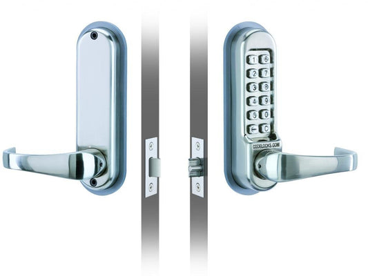 CODELOCKS CL510-SS Mechanical Lockset,Stainless Steel,Lever
