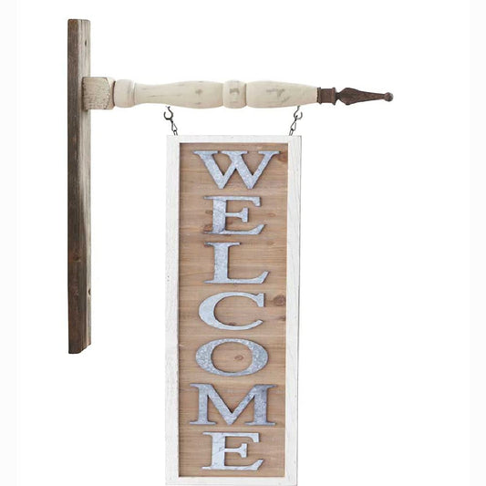 K&K Interiors 15046C-AR 19 Inch Wood & Tin Welcome Arrow Replacement