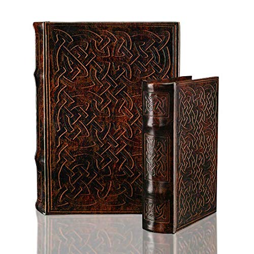 Vintage Classic Celtic Knot Motif Irish Secret Book Box Set