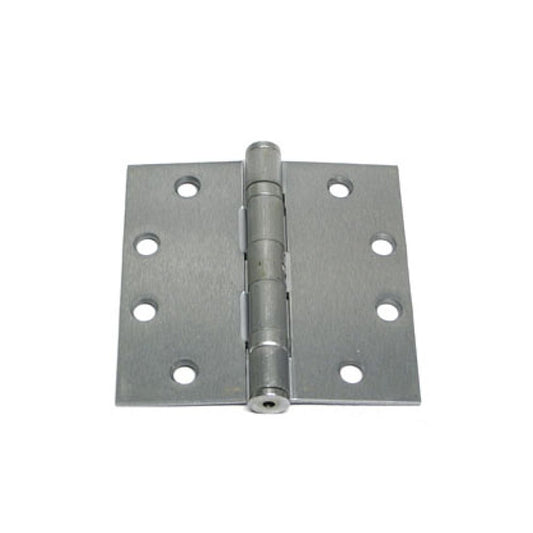 Cal Royal BB31 4.5 inch X 4.5 inch Commercial Grade Steel Ball Bearing Hinge with Non-Removable Pin Brushed Chrome (3-Pack)