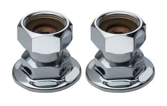 Krowne 21-401L Krowne Royal Series Coupling Flanges, (2) Pieces, 1/2" NPT Female Inlet, Adjustable Centers, Low Lead Compliant (Interchangeable with Most Brands)‌‌‌‌‍‌‌‌‌‍‌‌‌‍‌‌‌‍‌