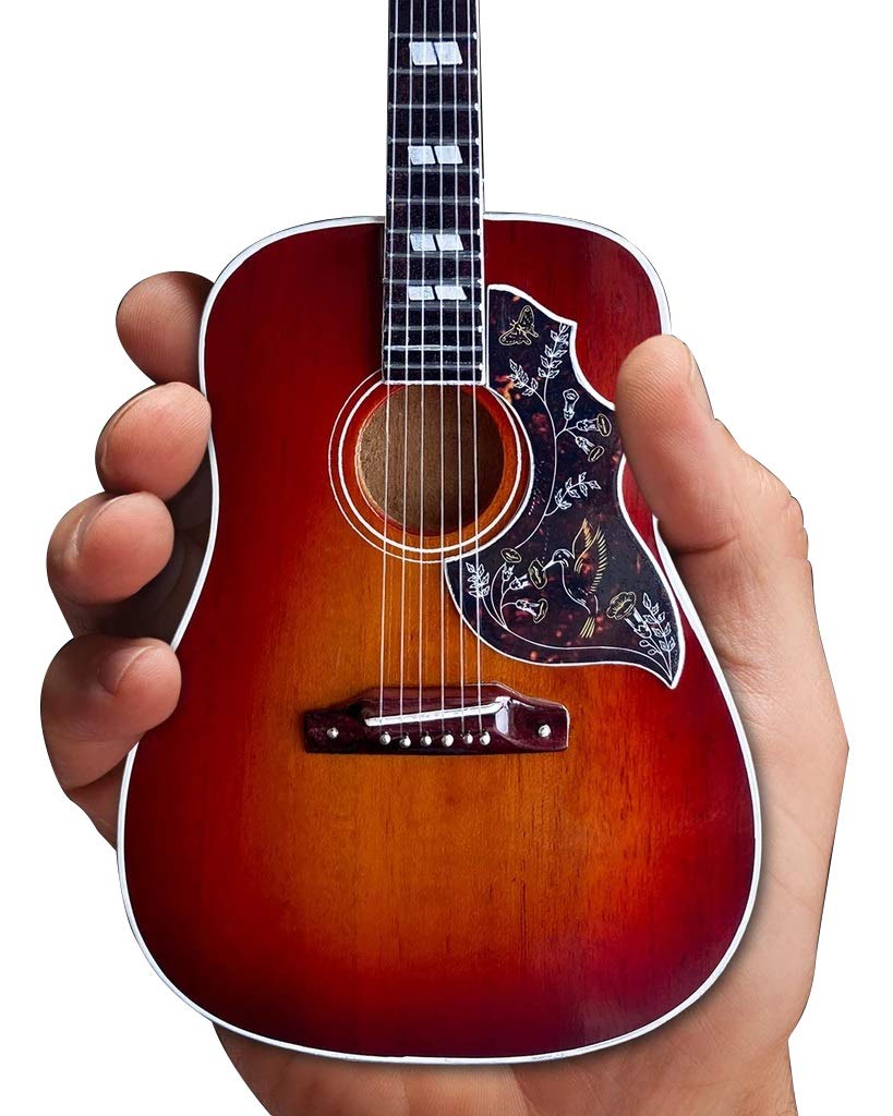 Axe Heaven Hummingbird Guitar Vintage Cherry 1:4 Scale Mini Replica Model