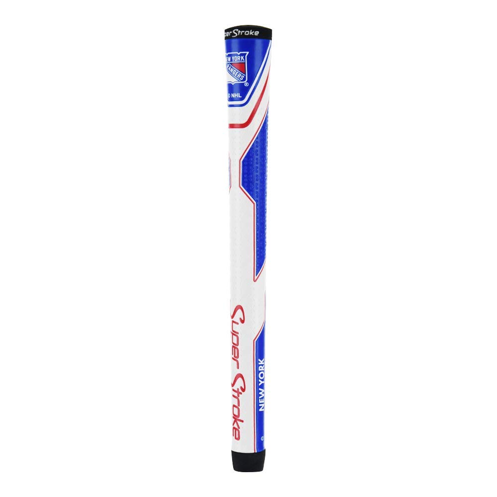 SuperStroke NHL Traxion Tour Golf Club Grip, New York Rangers (Standard) | Officially Licensed Through Team Golf | Improves Feedback and Tackiness | Reduces Taper to Minimize Grip Pressure