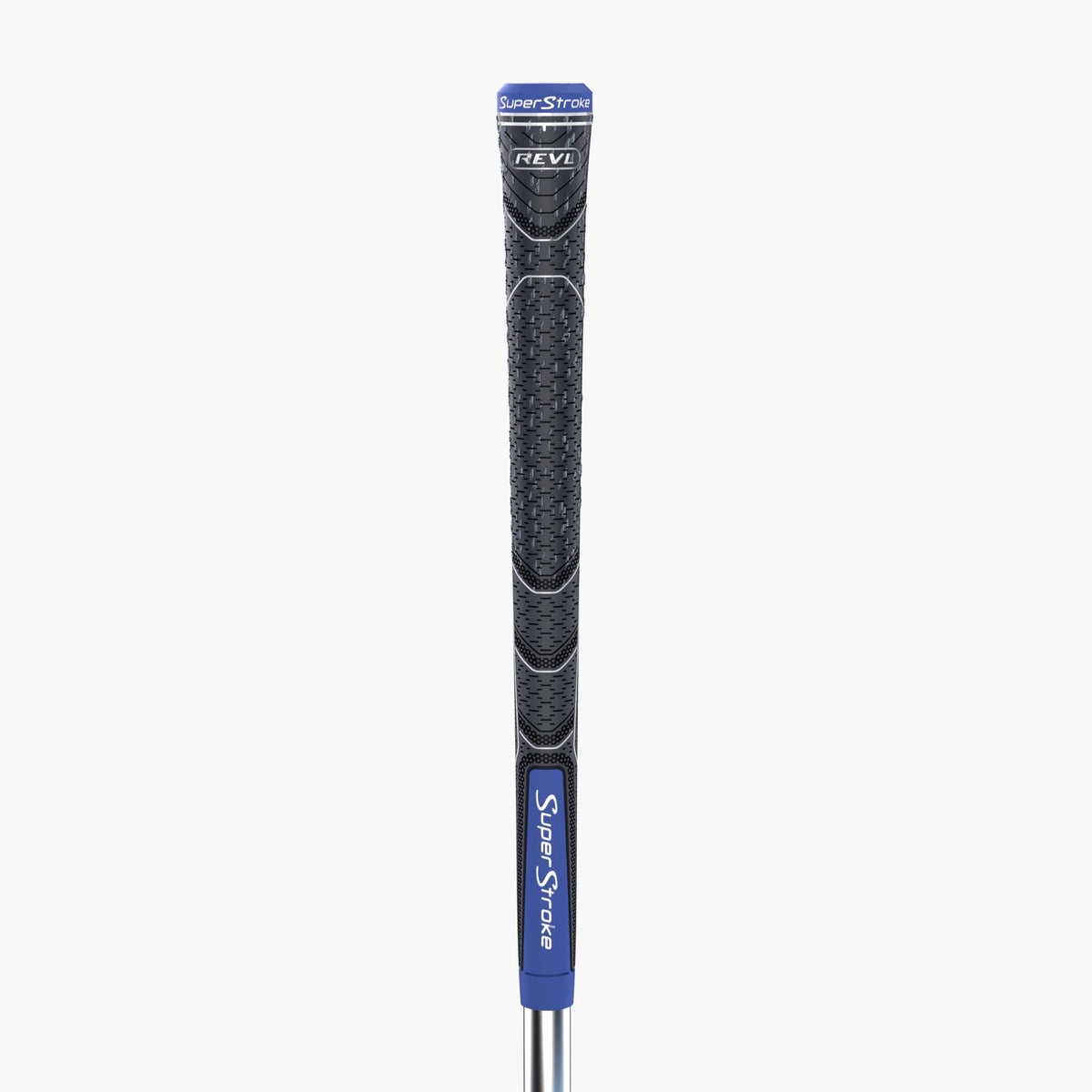 SuperStroke REVL Element Standard Golf Club Grips, .60 Round, All-weather Traction, Responsive Feel and Total Control from Every Swing, Grey/Blue