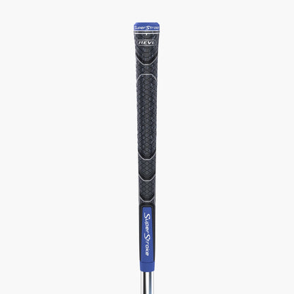 SuperStroke REVL Element Standard Golf Club Grips, .60 Round, All-weather Traction, Responsive Feel and Total Control from Every Swing, Grey/Blue