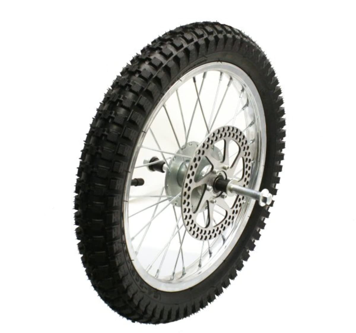 Razor MX500 and MX650 Front Wheel Assembly - Factory Original Razor Dirt Rocket Bike Off-Road Motorcycle Wheel Part W15128190049